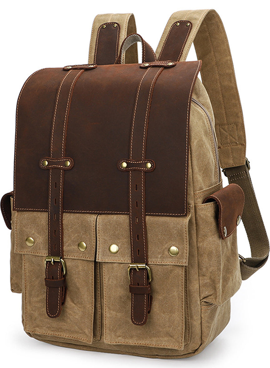 Portable Canvas Backpack Outdoor Travel Ruckpack For 15 inch Laptop Portable Canvas Backpack Outdoor Travel Ruckpack For 15 inch Laptop