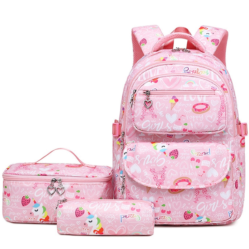 Girls Backpack Rucksack And Lunch Bag Set Kids Backpack With Lunch