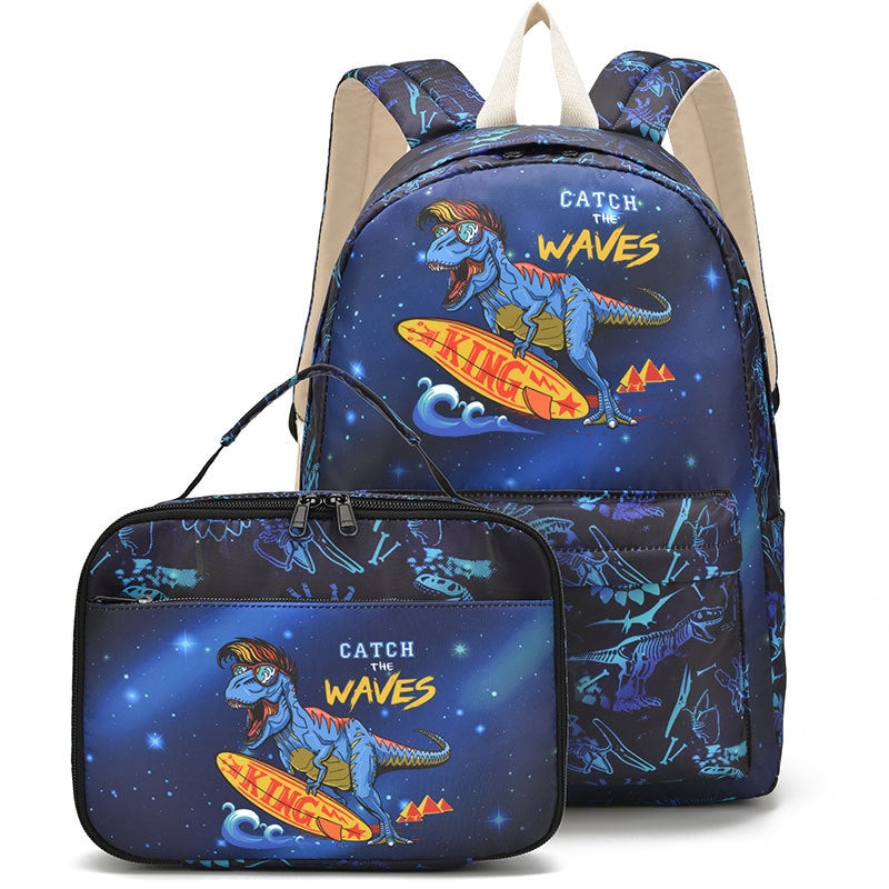 Kids Backpack With Lunch Box Dinosaur School Backpacks