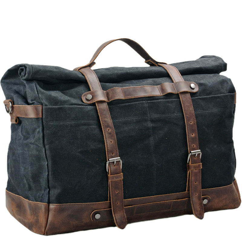 Waxed Canvas Duffle Bag Large Travel Luggage Bag