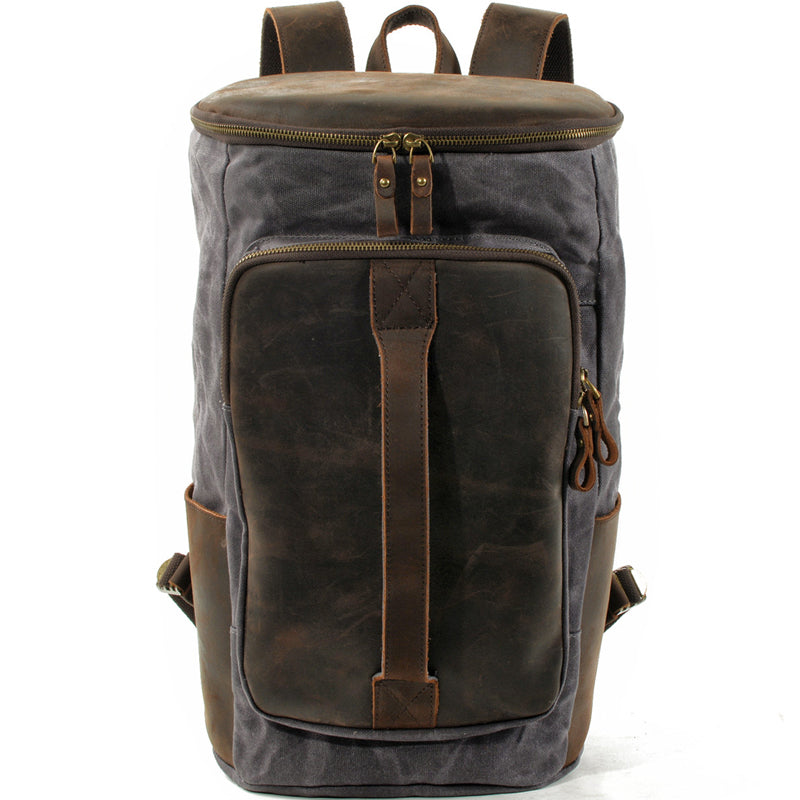 Canvas Backpack Vintage Travel Laptop Bags Convertible Shoulder Rucksack