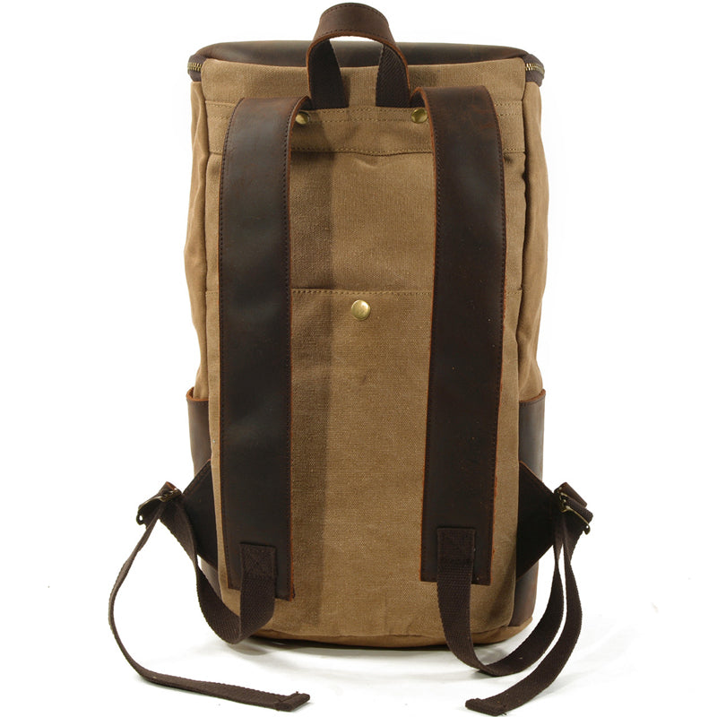 Canvas Backpack Vintage Travel Laptop Bags Convertible Shoulder Rucksack