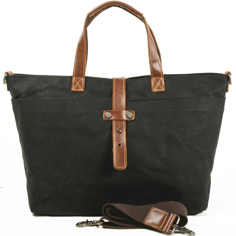 Oil Wax Canvas Tote Transverse Crossbody Bag Handbag Hobo Bag