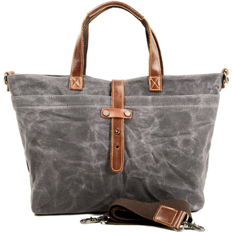 Oil Wax Canvas Tote Transverse Crossbody Bag Handbag Hobo Bag