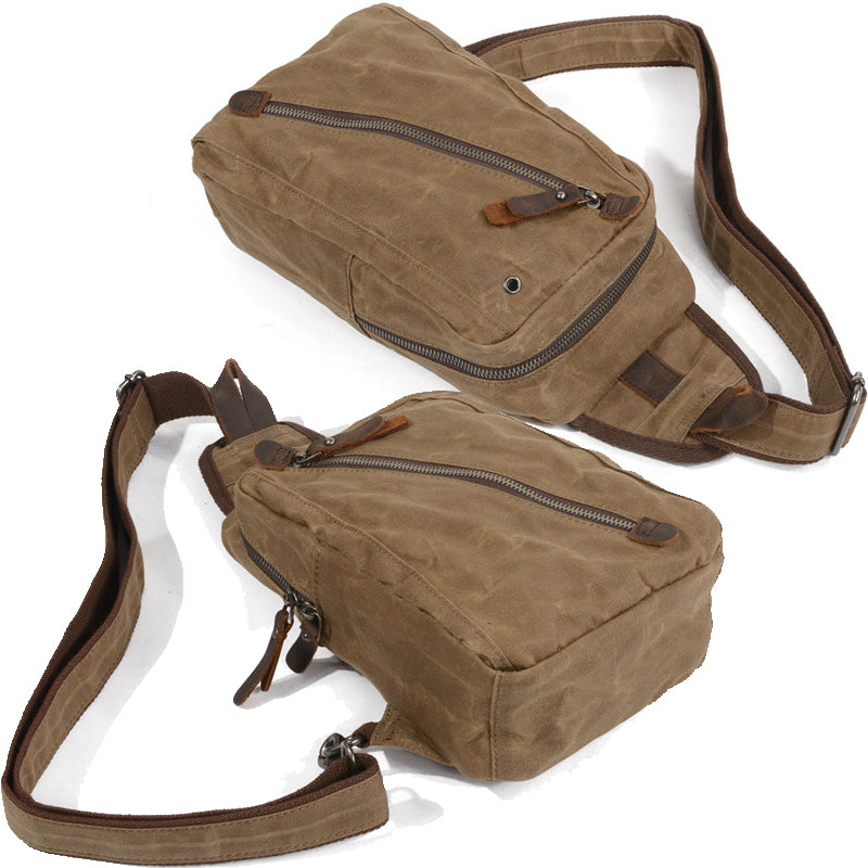 Mini Canvas Chest Bag Multi-function Casual Bag