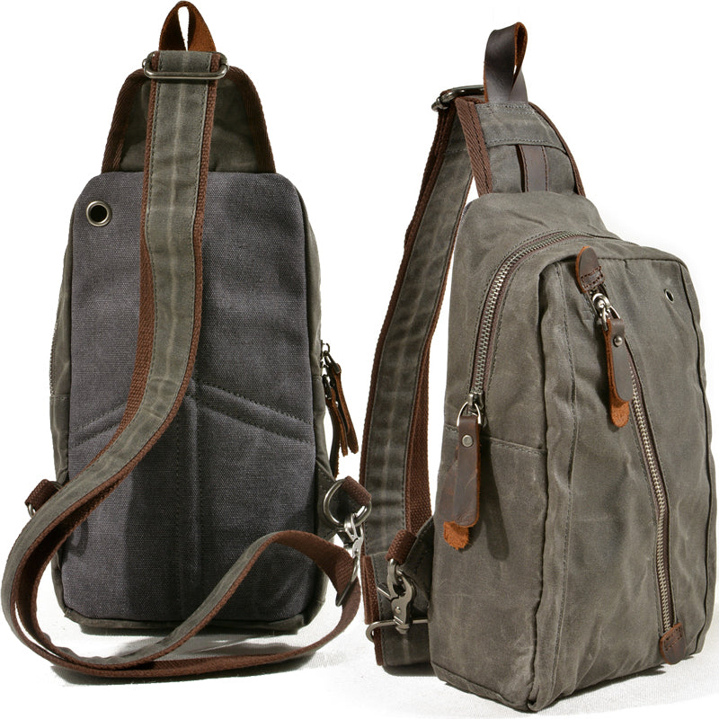 Mini Canvas Chest Bag Multi-function Casual Bag