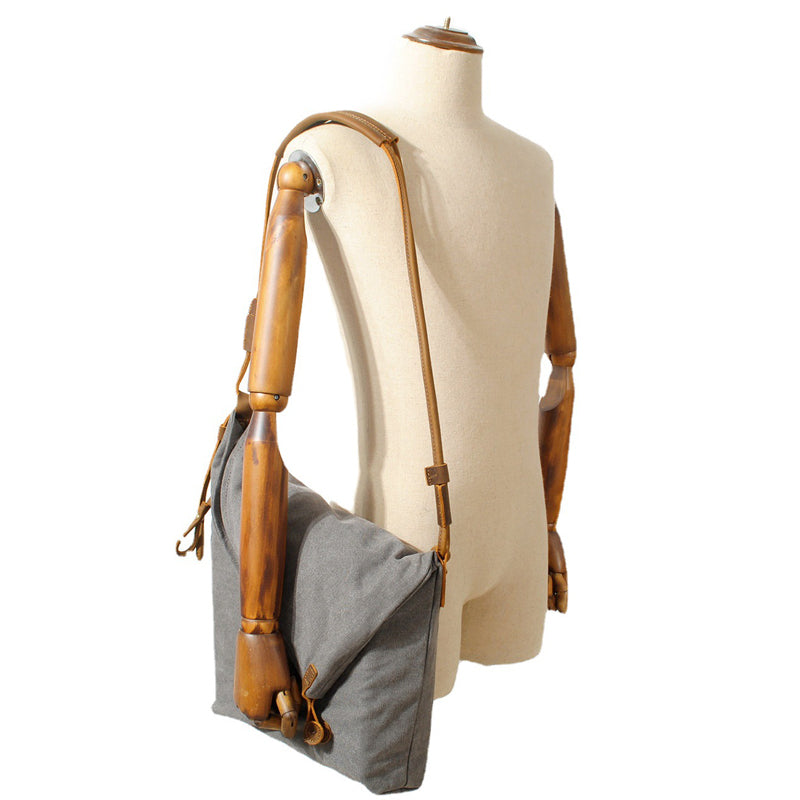Canvas Crossbody Bag Retro Messenger Bag Bucket Shoulder Bag