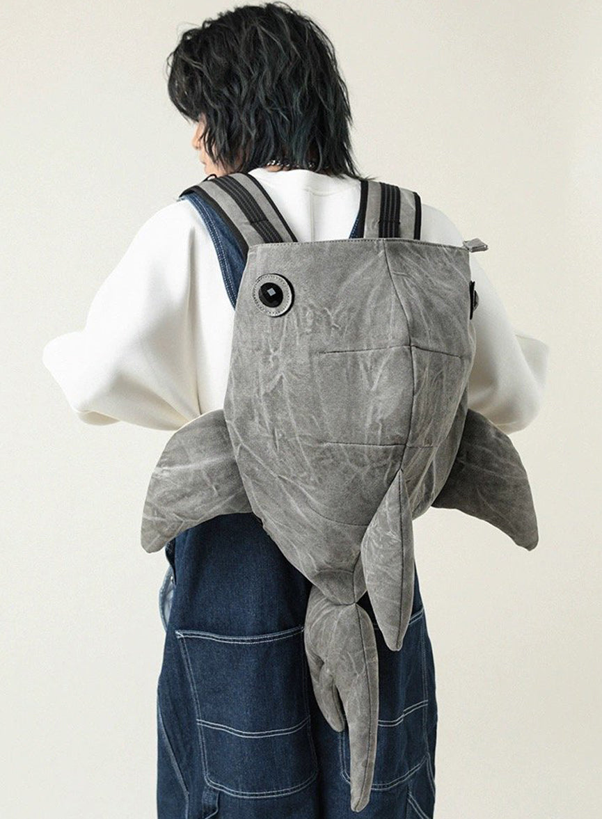 Pop Canvas Backapack Shark Bag