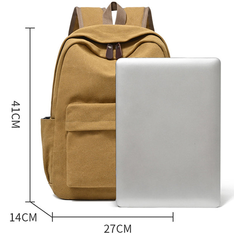 Retro Canvas Backpack For Travel