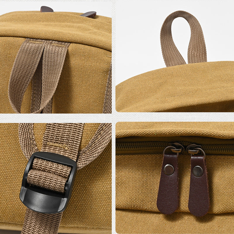 Retro Canvas Backpack For Travel