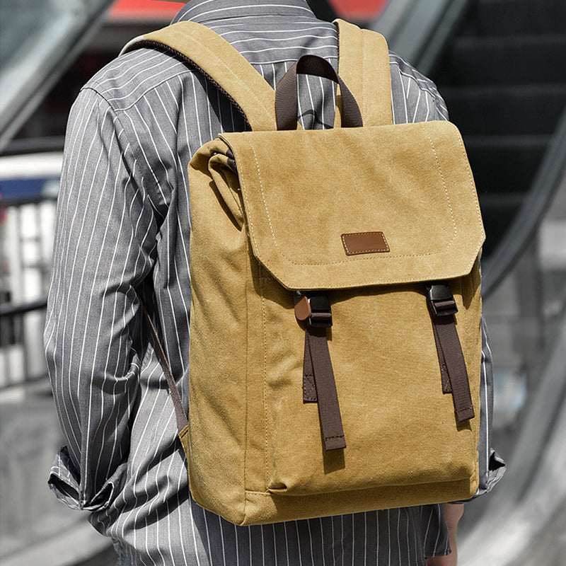 Leisure Canvas Backpack For Men