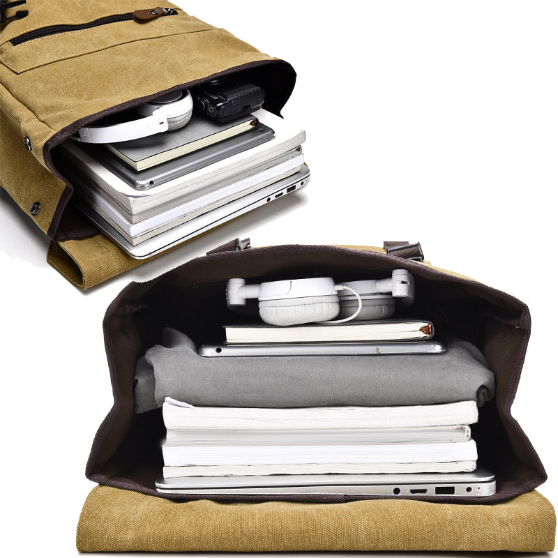 Leisure Canvas Backpack For Men