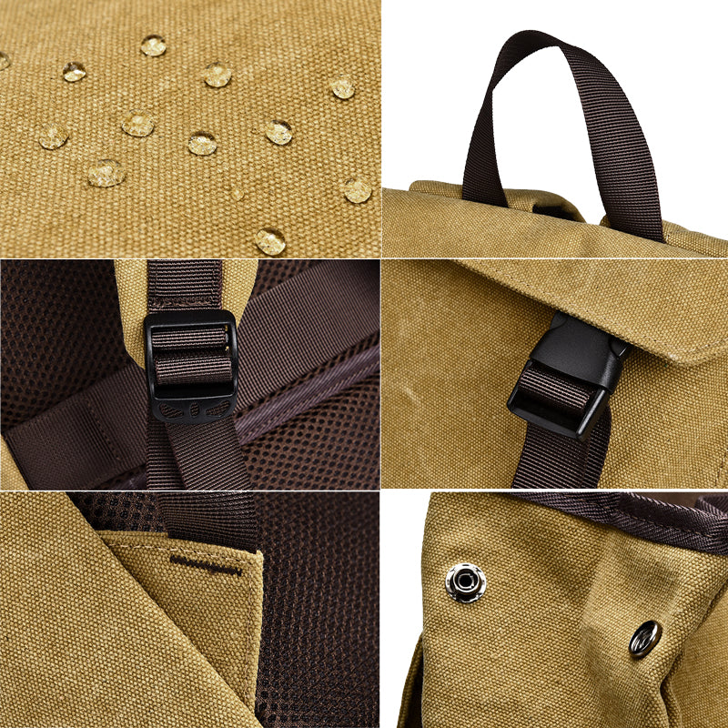 Leisure Canvas Backpack For Men