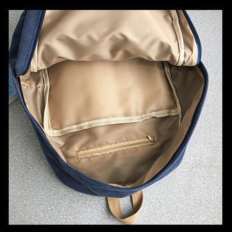 Classical Canvas Backpack School Bookbag