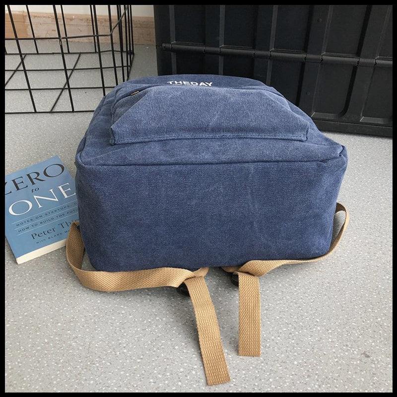 Classical Canvas Backpack School Bookbag
