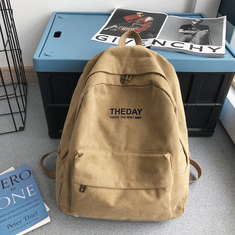 Classical Canvas Backpack School Bookbag