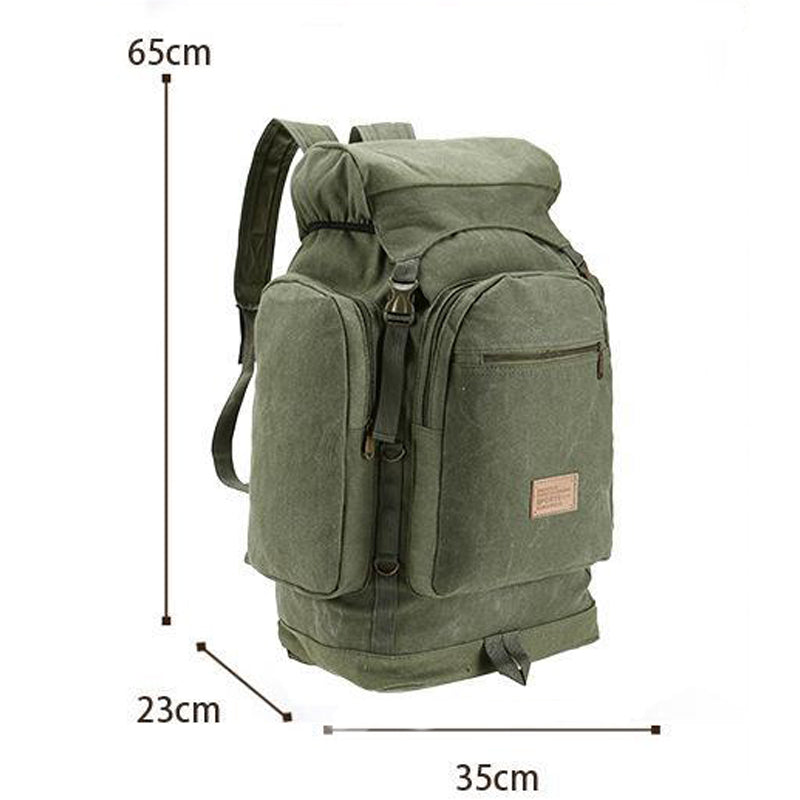 70L Canvas Travel Bag Hiking Bag