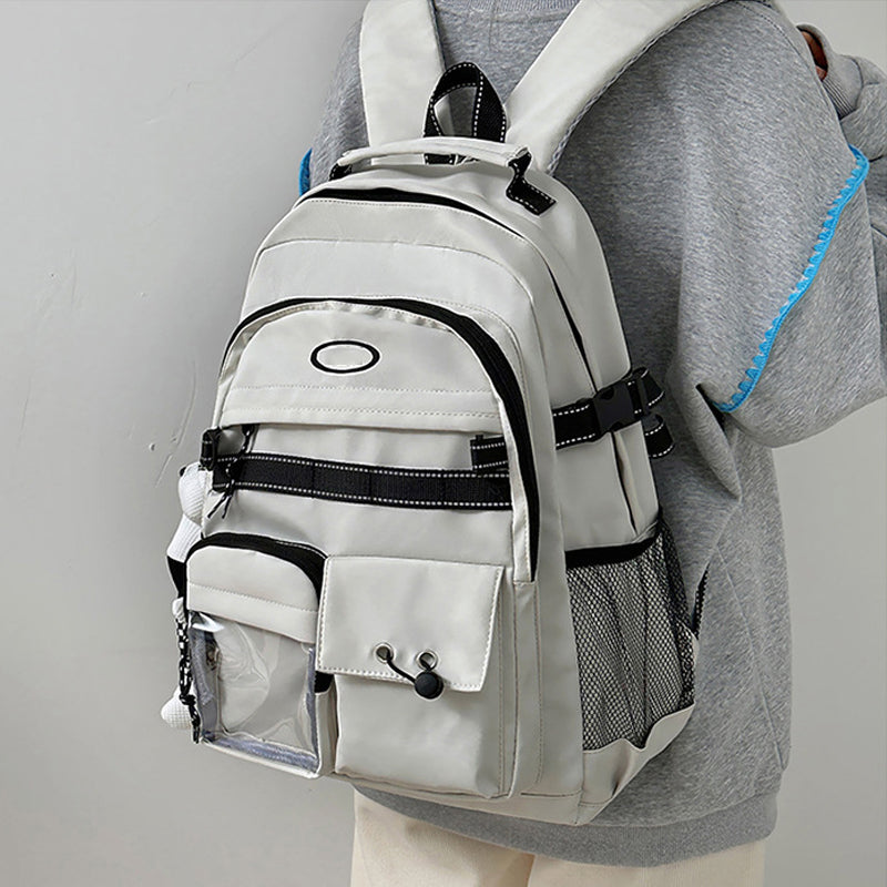 Simple Canvas Bookbag Leisure School Bag