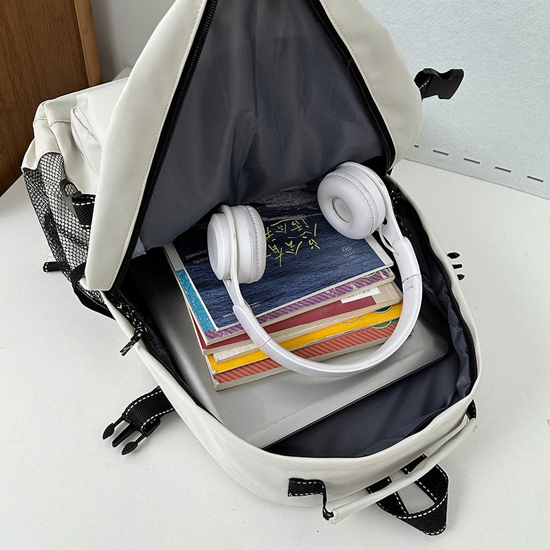 Simple Canvas Bookbag Leisure School Bag
