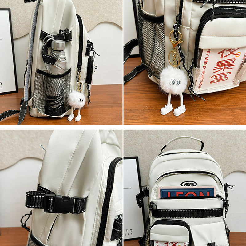 Simple Canvas Bookbag Leisure School Bag