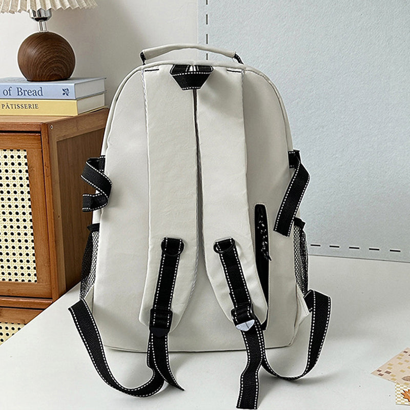 Simple Canvas Bookbag Leisure School Bag