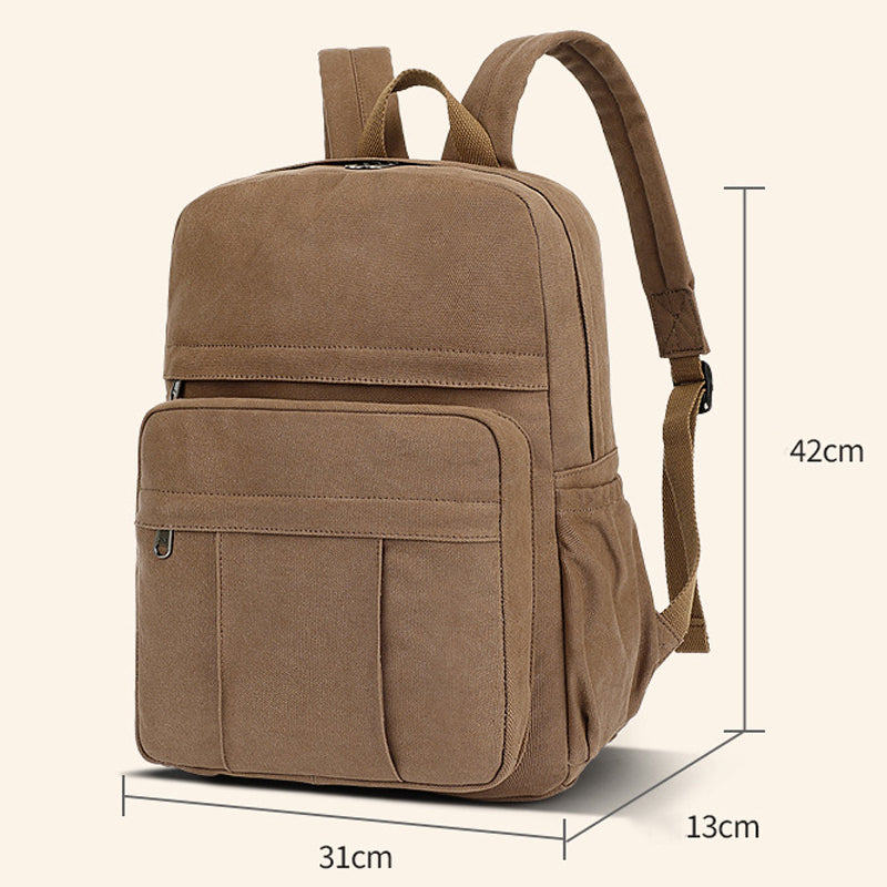 Canvas Business Backpack Laptop Bookbag