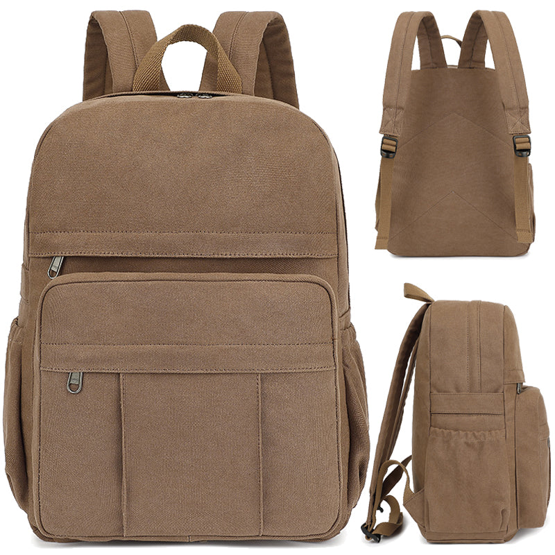 Canvas Business Backpack Laptop Bookbag