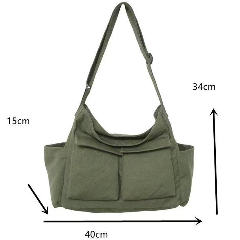 Canvas Hobo Crossbody Bag Tote Bag