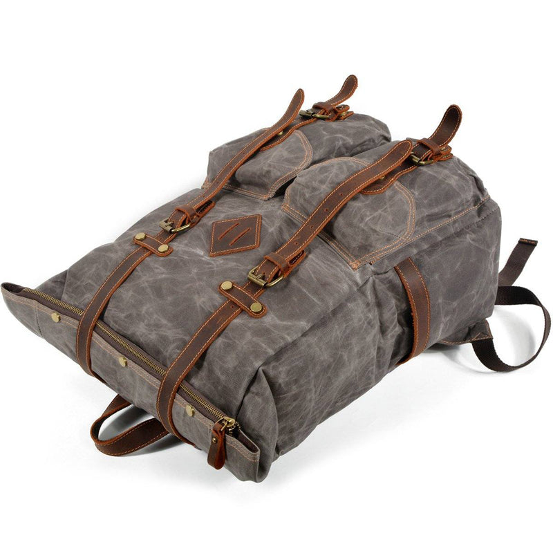 Canvas Treval Backpack Outdoor Laptop Bag