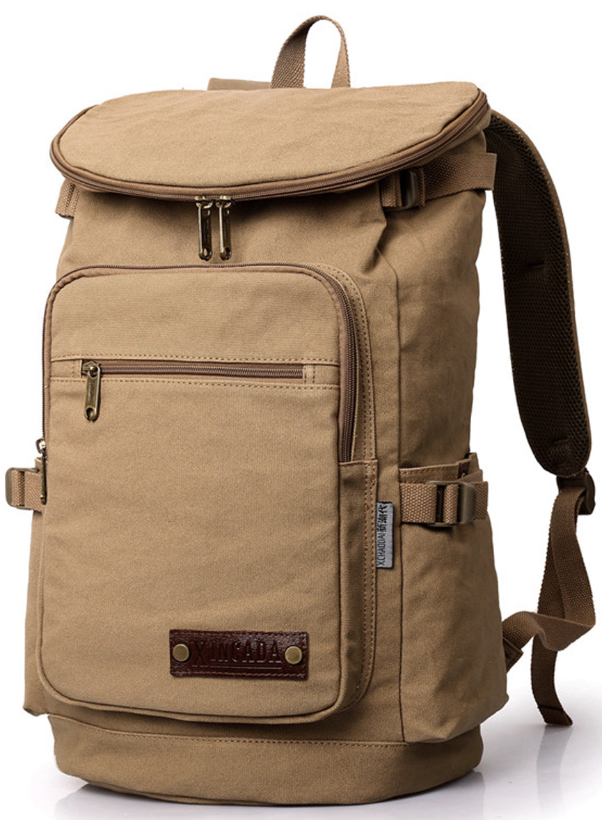 Stylish Canvas Backpack Fit 15 inch Laptop