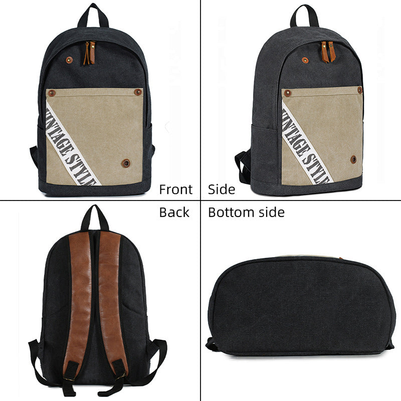 Trending Canvas Backpack Teens Laptop Bookbag