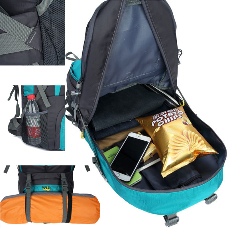 50L Lightweight Water Resistant Travel Backpack