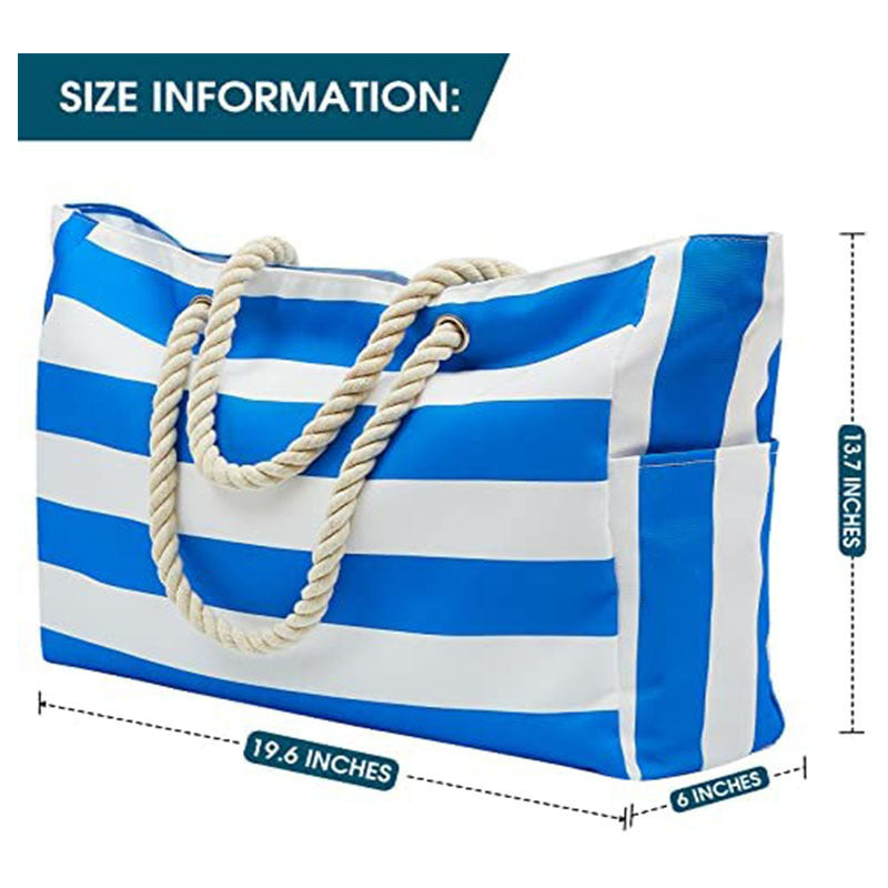 Striped Beach Bag