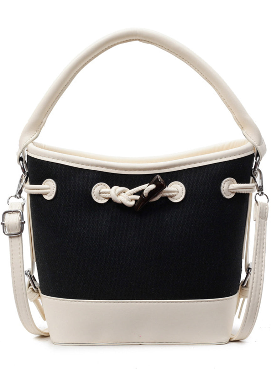 Contrast Color Bucket Bag