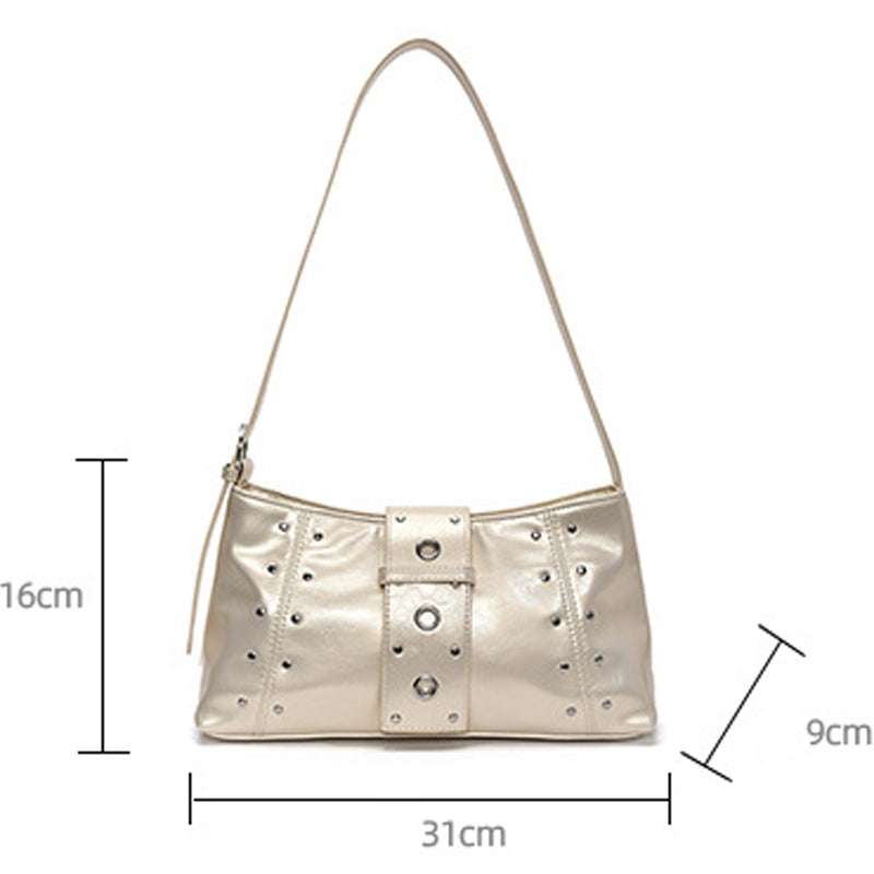 Crossbody Bag With Rivets