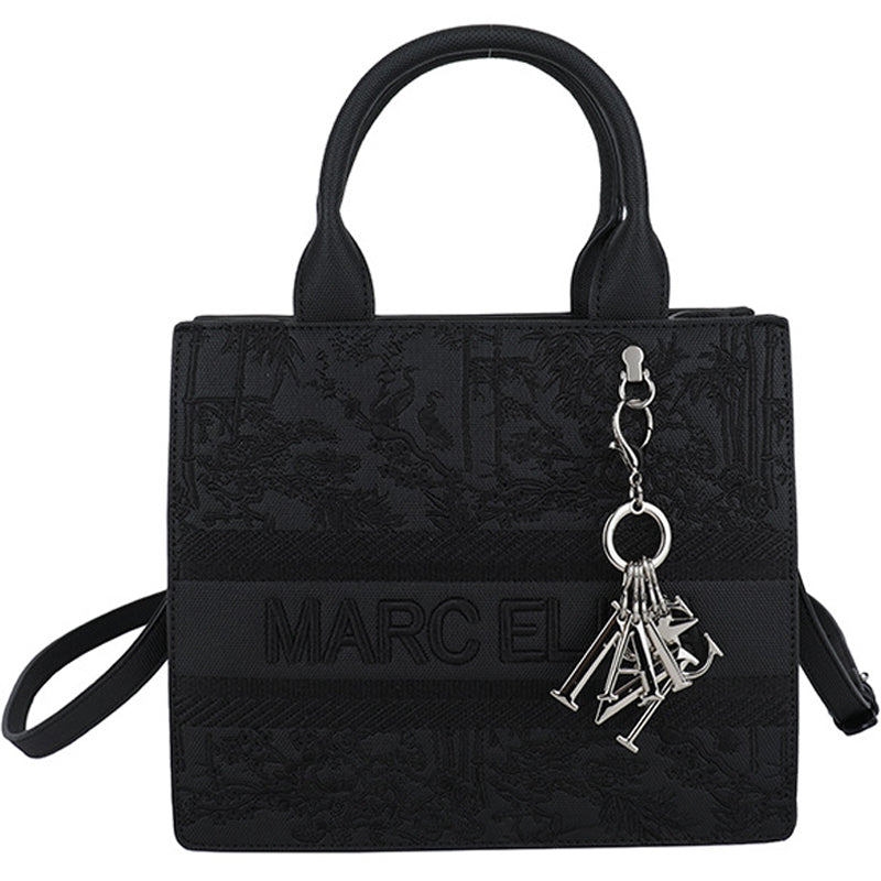 Tote Bag With Embroidered Lettering