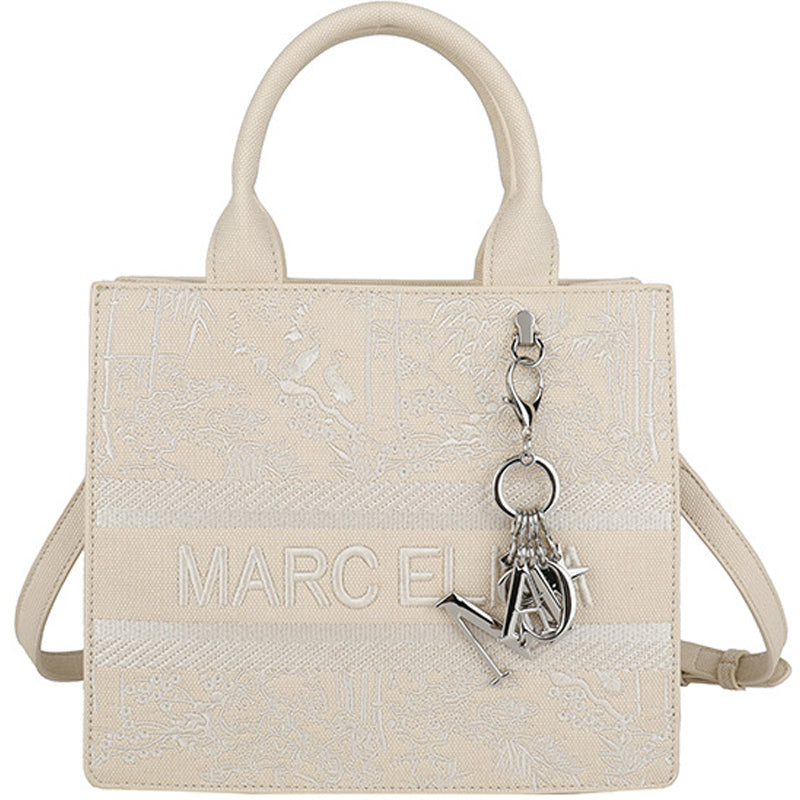 Tote Bag With Embroidered Lettering