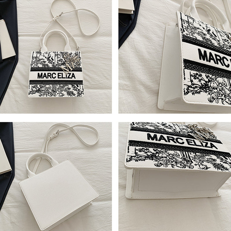 Tote Bag With Embroidered Lettering