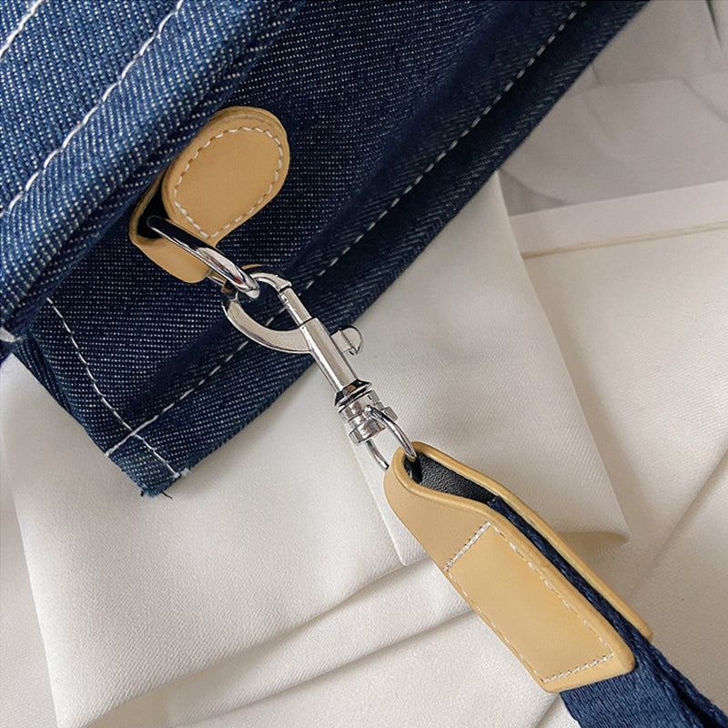 Contrast Color Tote Bag