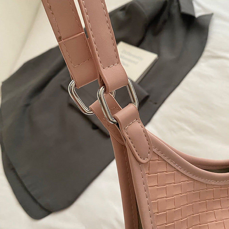Sling Tote Bag With Woven Pattern