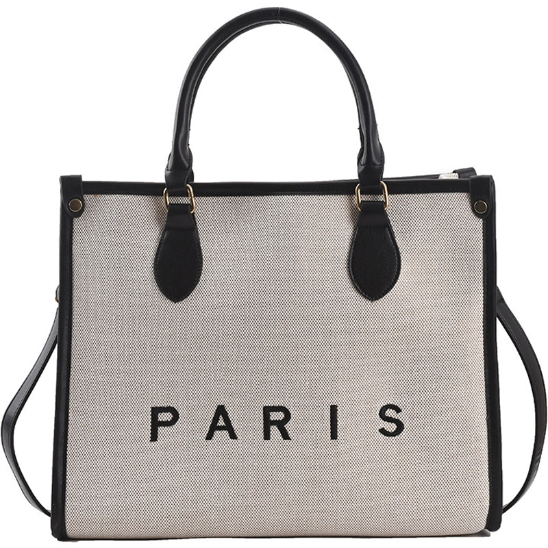 Canvas Embroidered Crossbody Bag