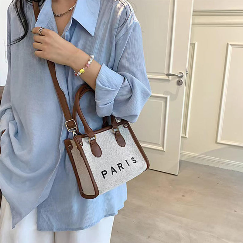 Canvas Embroidered Crossbody Bag