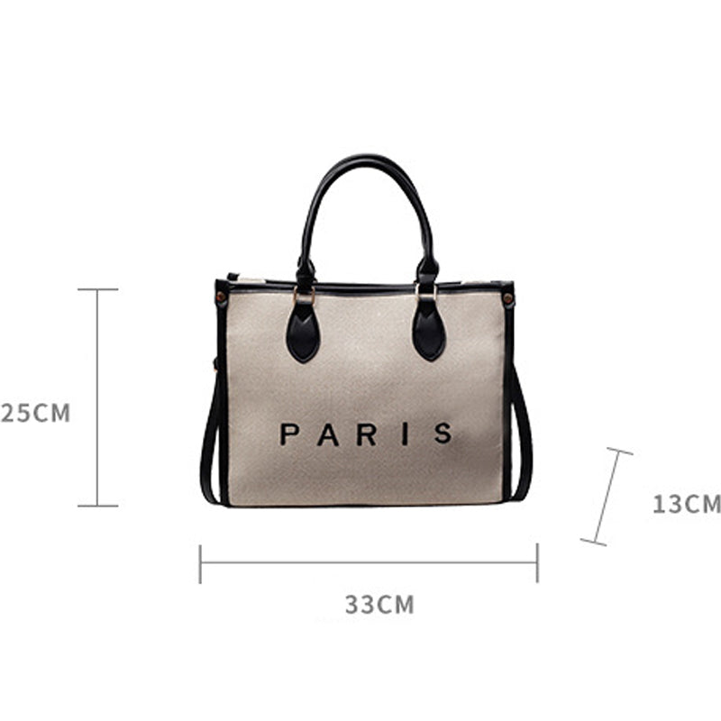 Canvas Embroidered Crossbody Bag