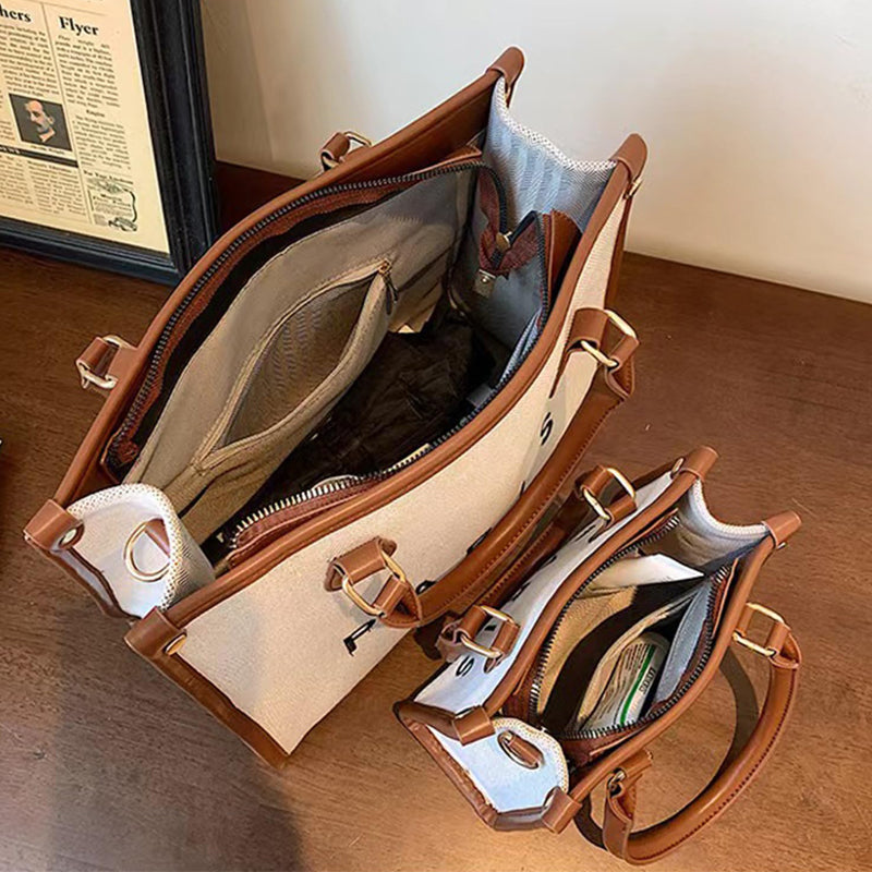 Canvas Embroidered Crossbody Bag