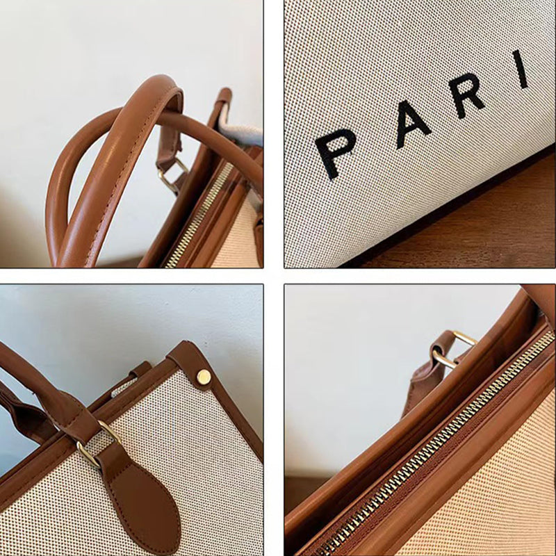 Canvas Embroidered Crossbody Bag