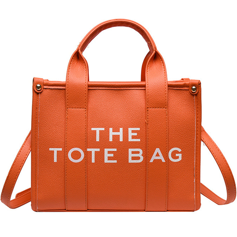 Tote Bag With Printed Letters
