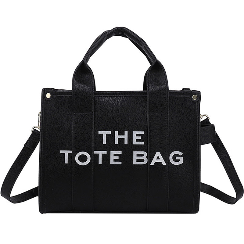 Tote Bag With Printed Letters