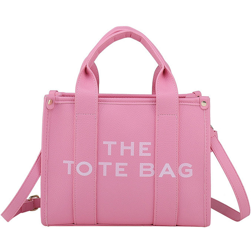 Tote Bag With Printed Letters
