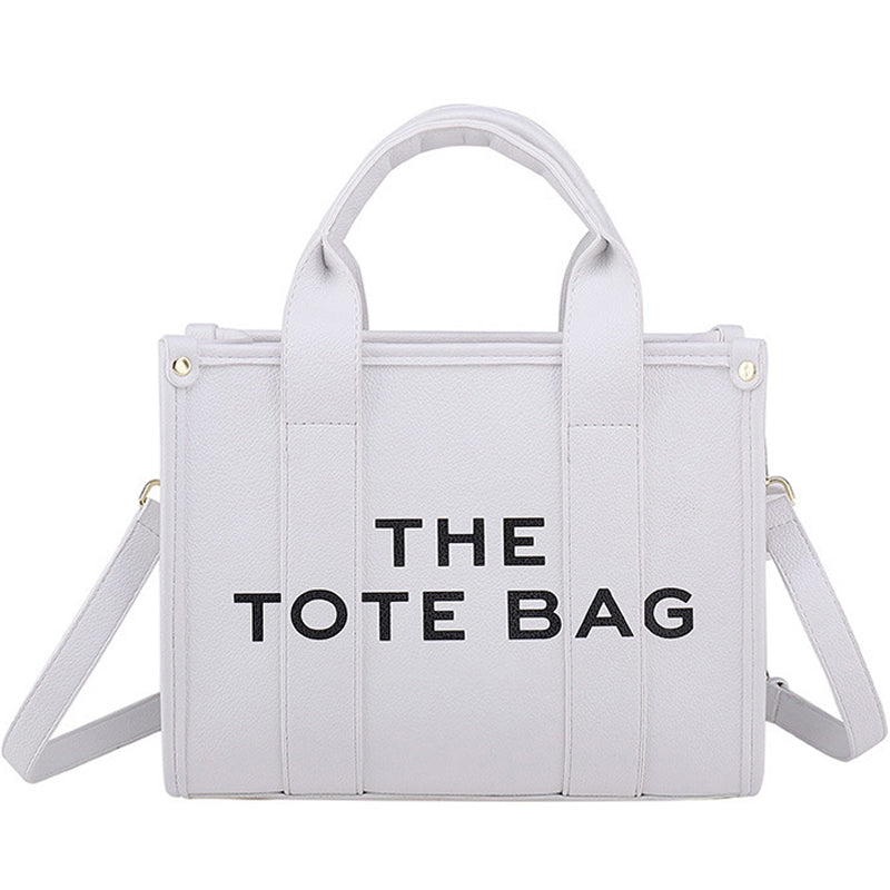 Tote Bag With Printed Letters