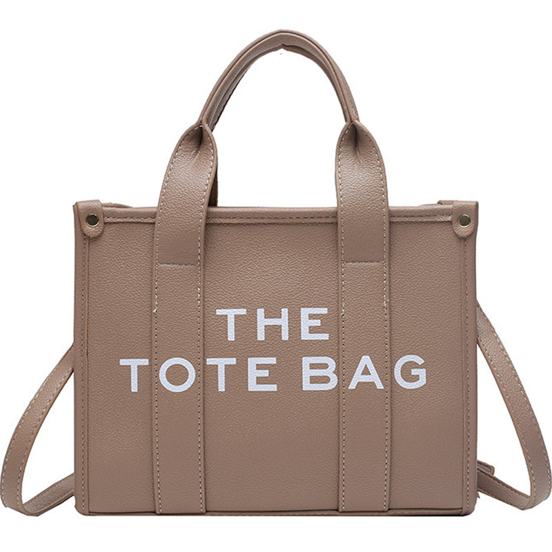 Tote Bag With Printed Letters